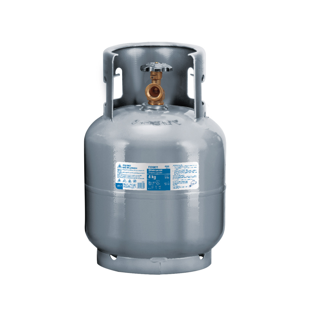 Cilindro portátil para gas LP, 4kg (9lb) Foset CILG-4