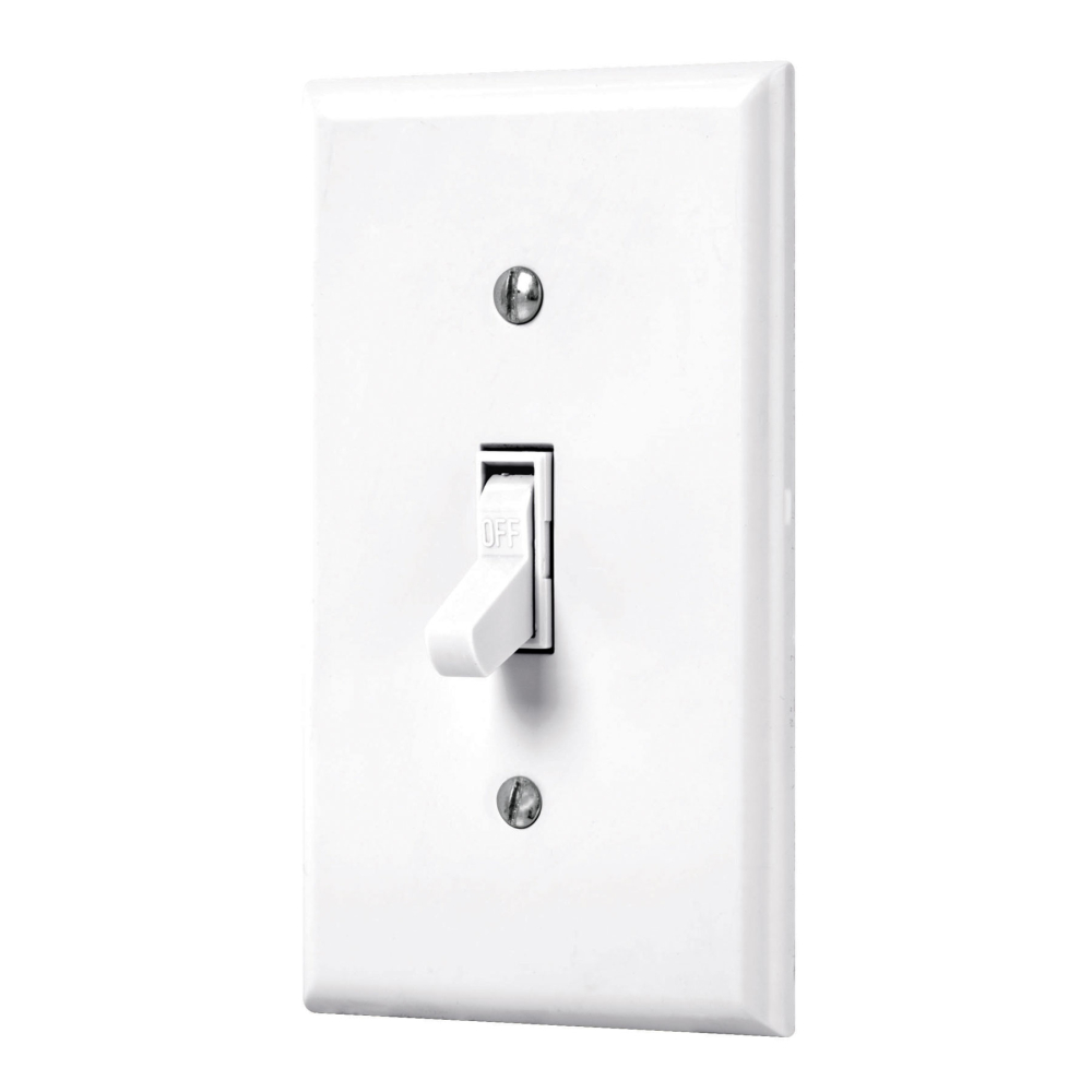 Placa armada interruptor sencillo, línea Standard, blanco PA-APSE-SB