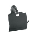 Portarrollo metálico acabado negro, Foset Aqua AQA-82M