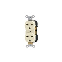 Contacto dúplex, cara de chino, Standard, marfil, Volteck CODO-CHS