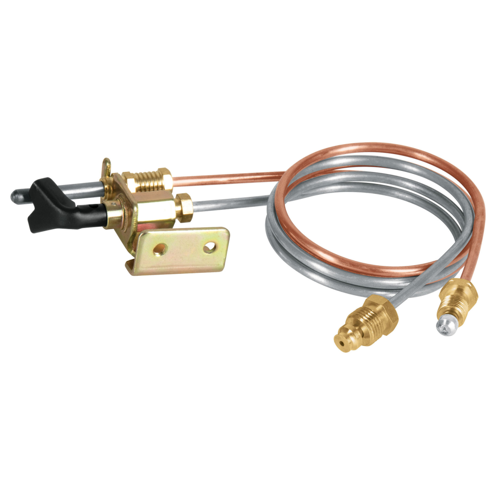 Termopar con piloto, tubo de aluminio, 60 cm, Foset TEPAR-60A