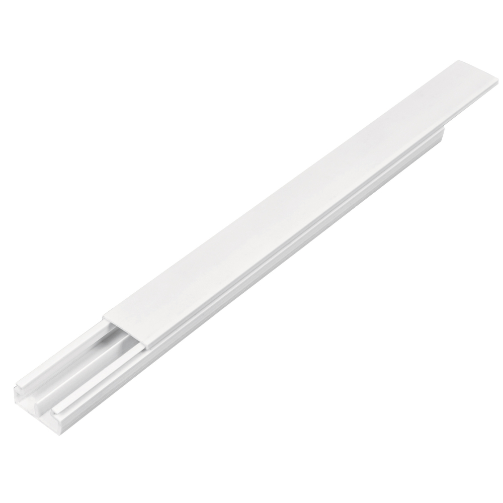 Canaleta de 2 vías 10 x 20 mm, con división, VOLTECK CAN-1020D
