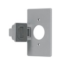 Placa contacto redondo, policarbonato,p/intemperie, Standard PPIN-SES