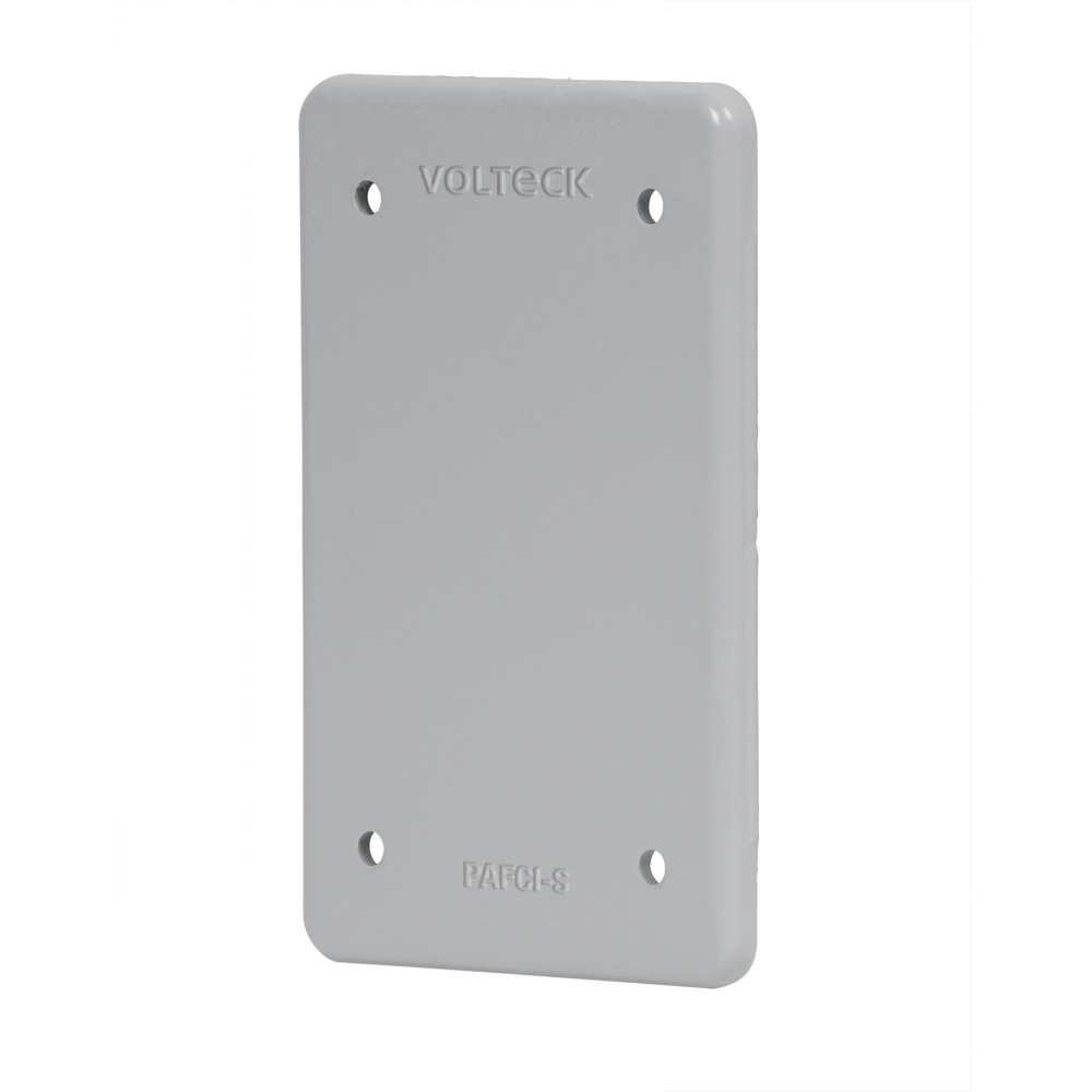 Placa tipo FS ciega, de sobreponer, Volteck PAFCI-S