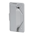Placa tipo FS con cubierta, sencilla, sobreponer, Volteck PAFIN-SES