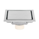 Resumidero reversible de 4', anti olores, acero inox, Aqua RS-703