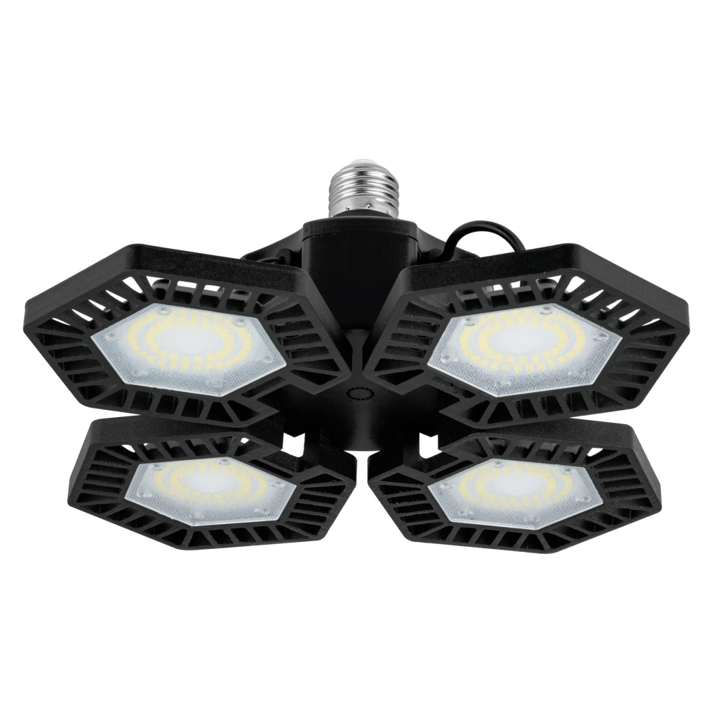 Luminario de LED 100 W, aluminio con 4 paneles abatibles ABA-701L