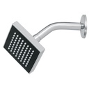 Regadera cuadrada ABS 4' acabado cromo con brazo, Foset R-403