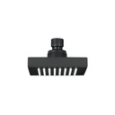 Regadera cuadrada ABS 4' acabado negro mate sin brazo, Foset R-403SM