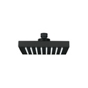 Regadera cuadrada ABS 6' acabado negro mate sin brazo, Foset R-404SM