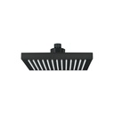 Regadera cuadrada ABS 8' acabado negro mate sin brazo, Foset R-405SM
