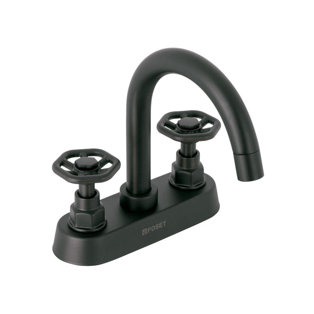Mezcladora p/lavabo,bar,manerales redondos,negro mate,Tubig TBM-61M