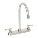 Mezcladora para fregadero, manerales palanca, satín, Tubig TBF-82N