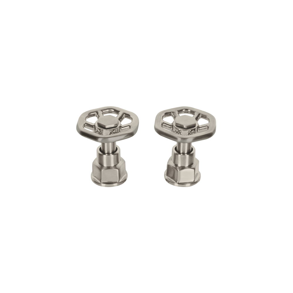 Juego de 2 manerales para mezcladora, volante, satín, Tubig TBMM-61N