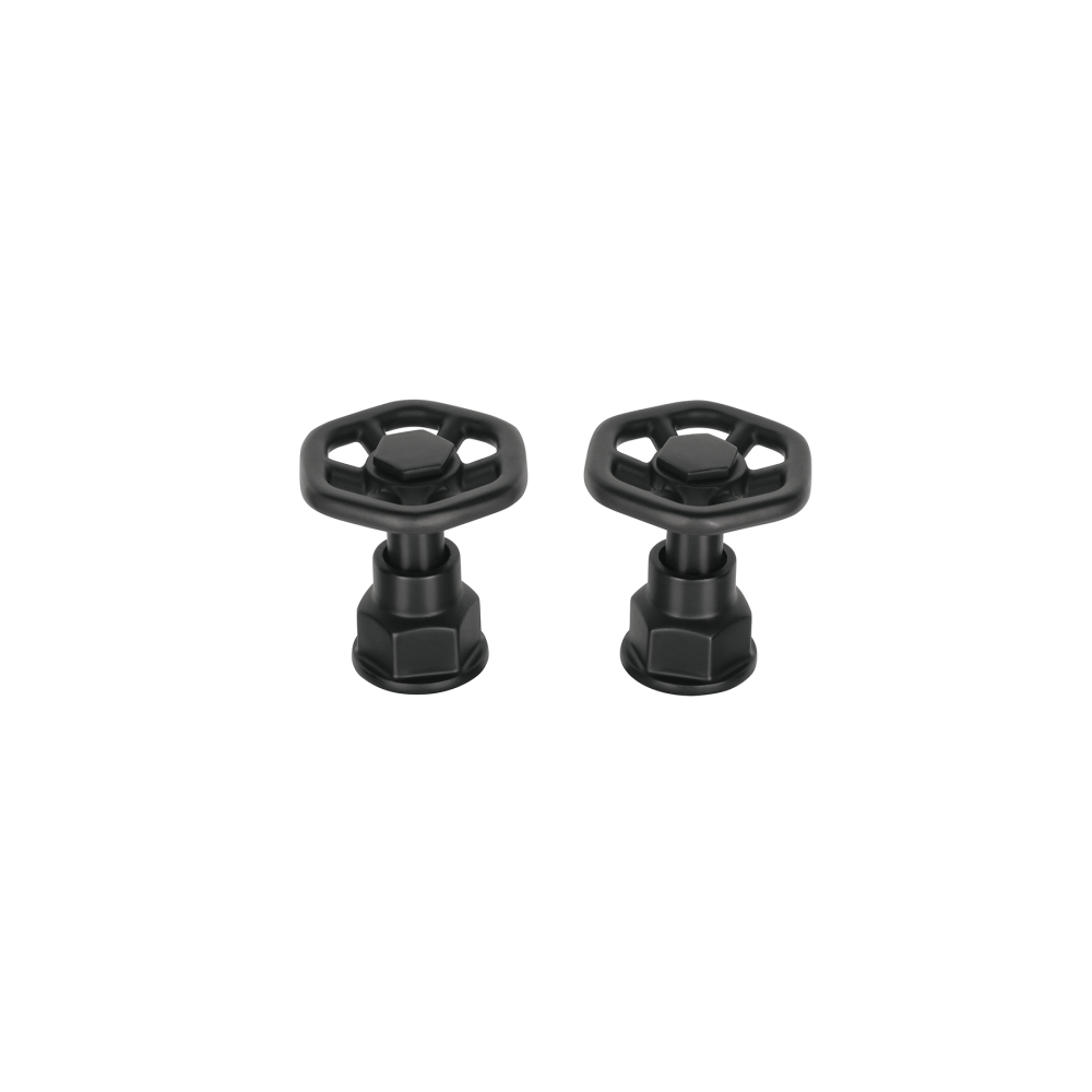 Juego de 2 manerales para mezcladora, volante, negro, Tubig TBMM-61M