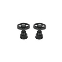 Juego de 2 manerales para mezcladora, volante, negro, Tubig TBMM-61M