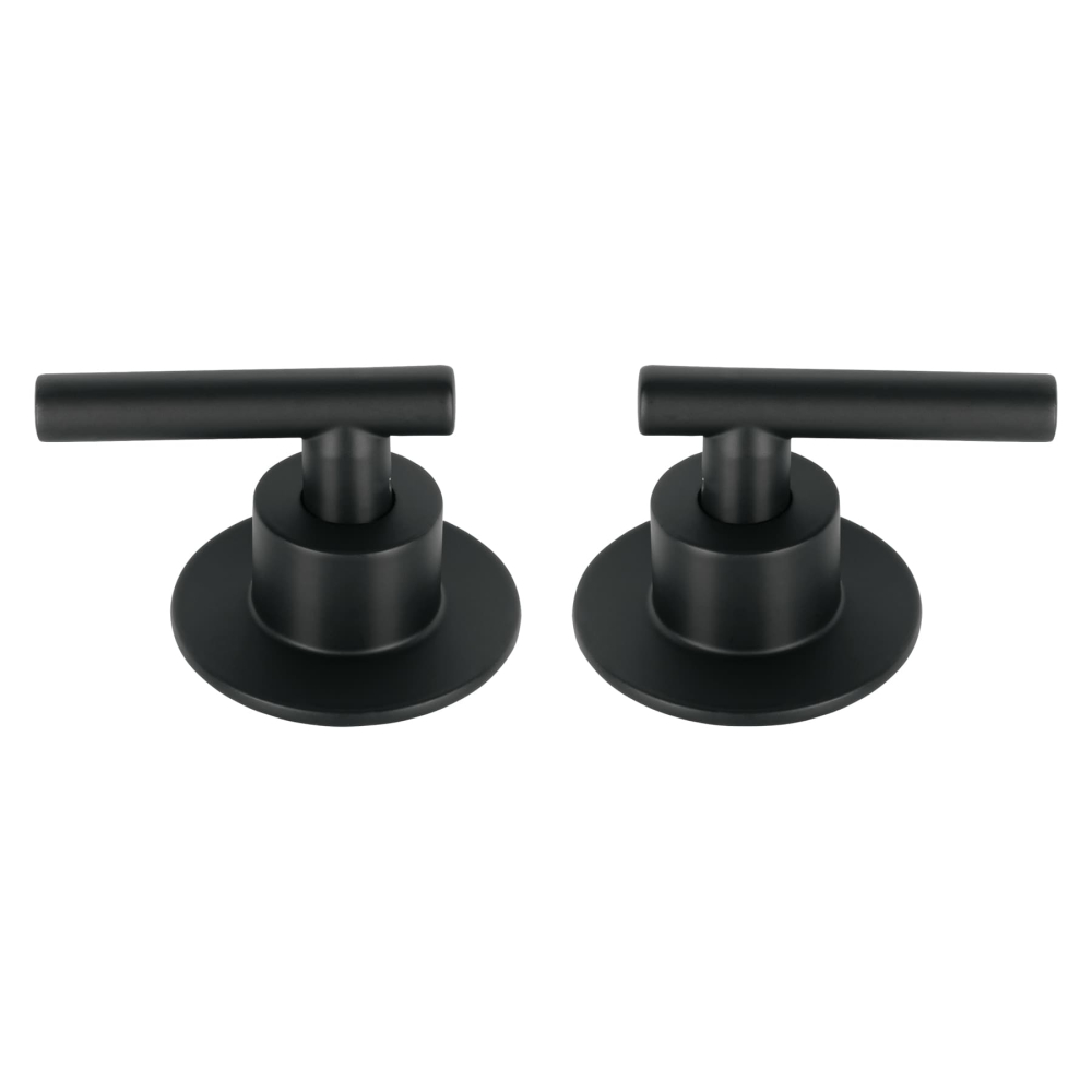 Juego de 2 manerales para regadera, palanca, negro, Tubig TBMR-62M