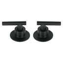 Juego de 2 manerales para regadera, palanca, negro, Tubig TBMR-62M