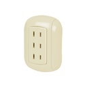Contacto de sobreponer triple sin tierra, Volteck COSO-T