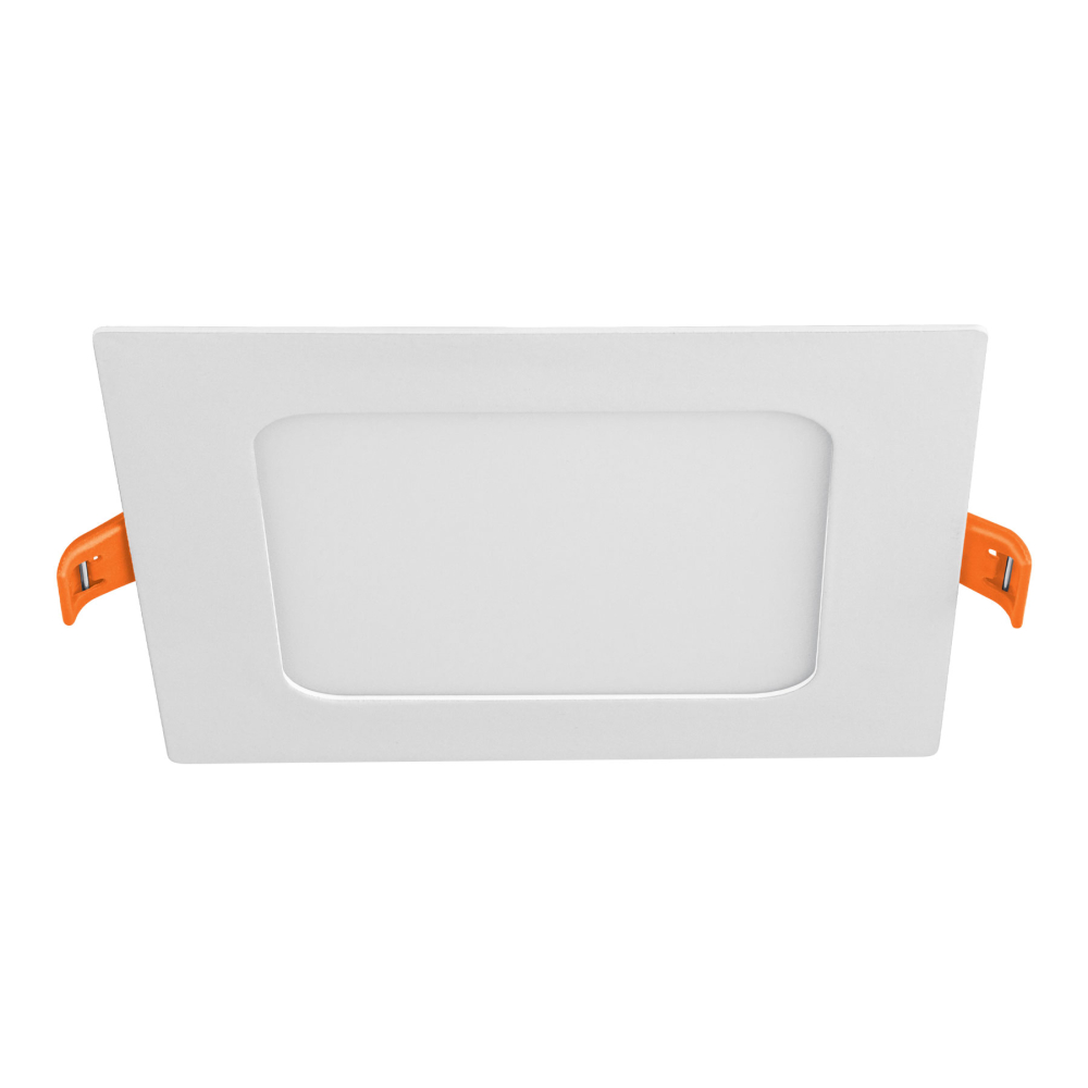 Luminario ultra delgado LED 6 W empotrar cuadrado luz cálida EMP-400LC