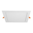 Luminario ultra delgado LED 18W empotrar cuadrado luz cálida EMP-402LC