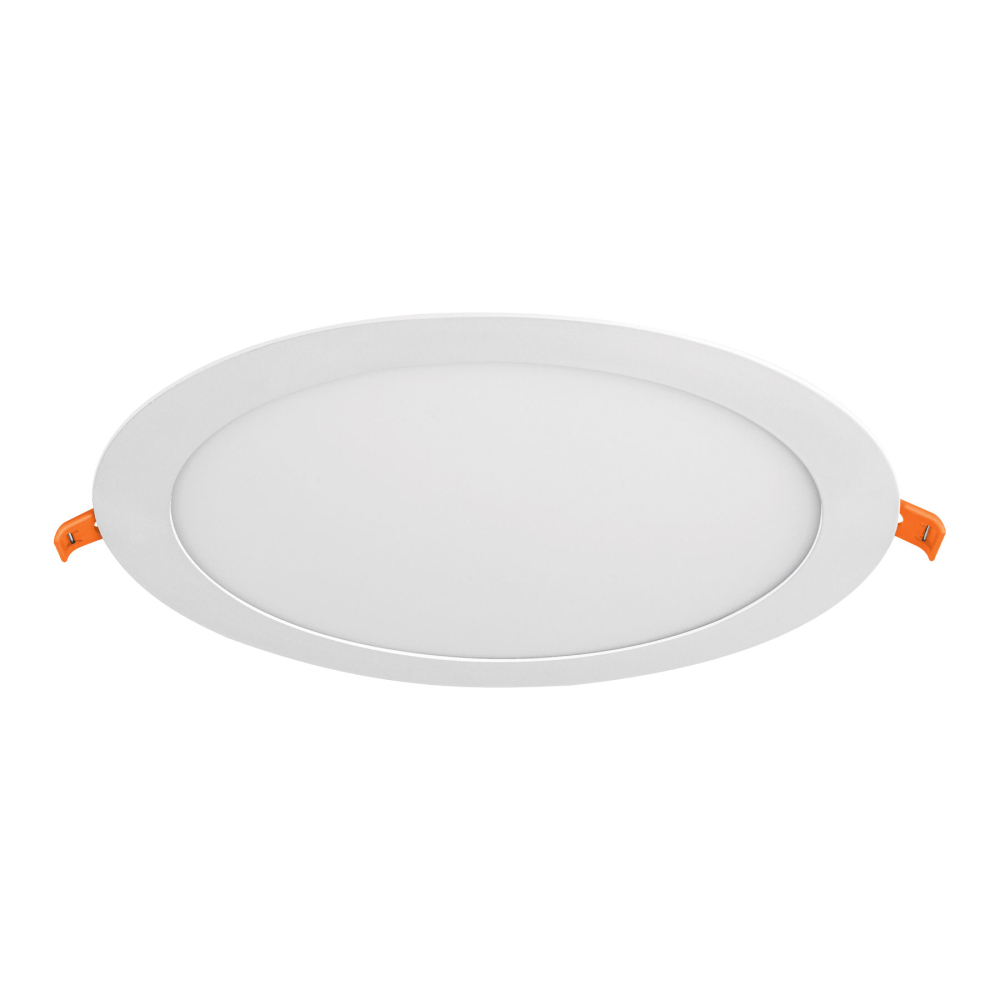 Luminario ultra delgado LED 18 W empotrar redondo luz cálida EMP-202LC