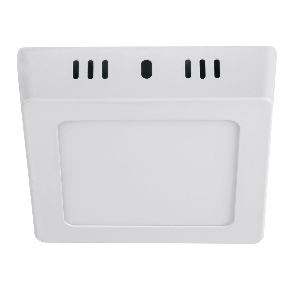 Luminario LED plafón 6W 6500K, cuadrado, blanco, VOLTECK PLA-210L