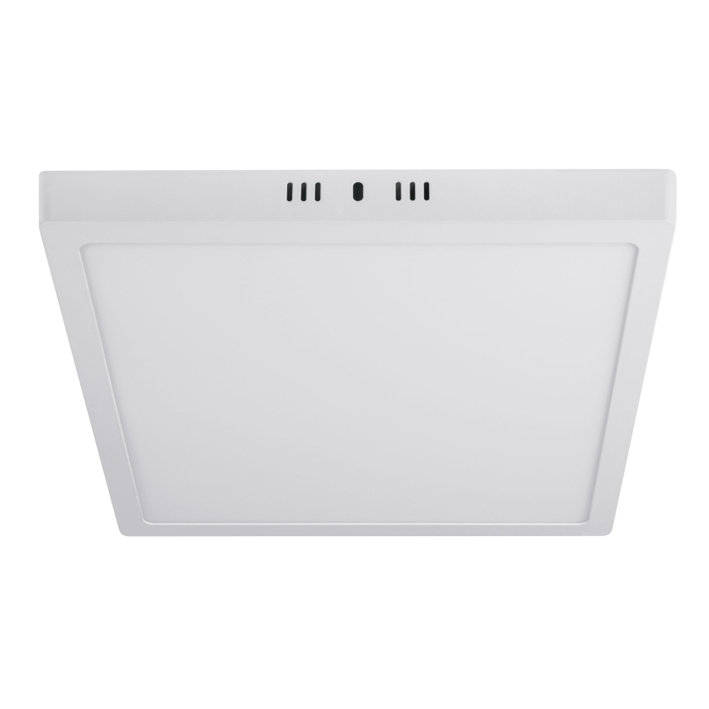 Luminario LED tipo plafón 24 W, cuadrado, luz de día, blanco PLA-213L