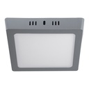 Luminario LED tipo plafón 12 W, cuadrado, luz de día, gris PLA-219L