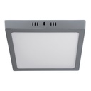 Luminario LED tipo plafón 18 W, cuadrado, luz de día, gris PLA-220L