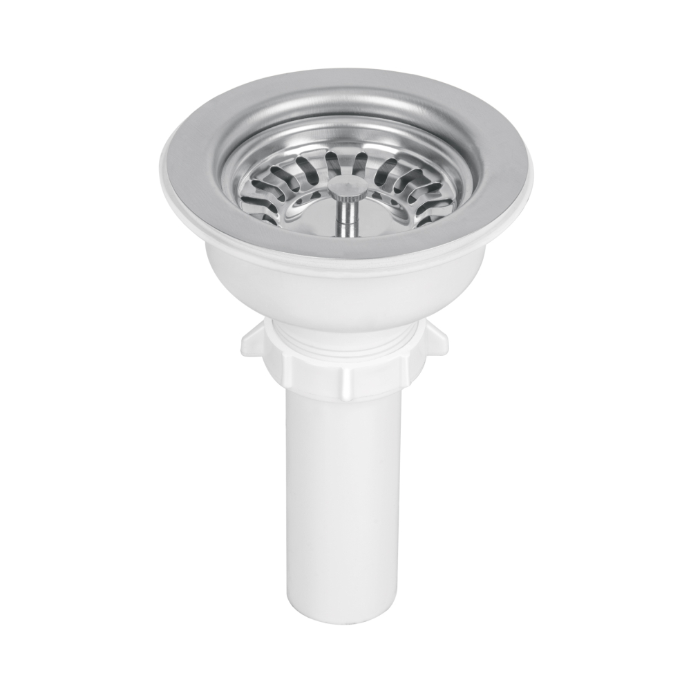 Contracanasta 3-1/2' inox, instalafácil, tubo plástico,Foset CO-824