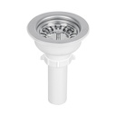 Contracanasta 3-1/2' inox, instalafácil, tubo plástico,Foset CO-824