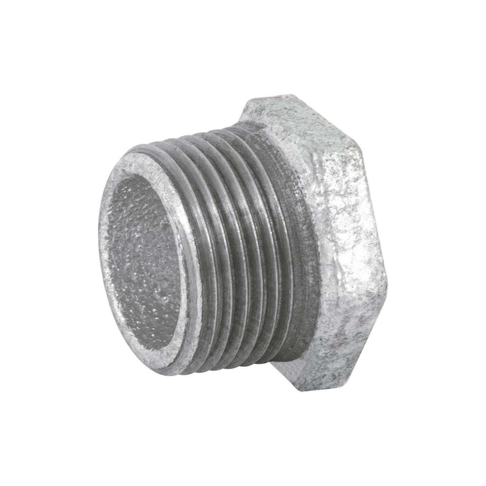 Reducción bushing acero galvanizado 3/4 x 1/2', Foset CG-231