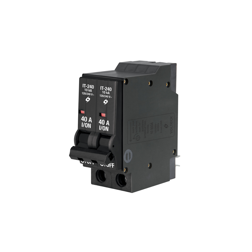 Interruptor de 2 polos 40A, enchufable, VOLTECK IT-240