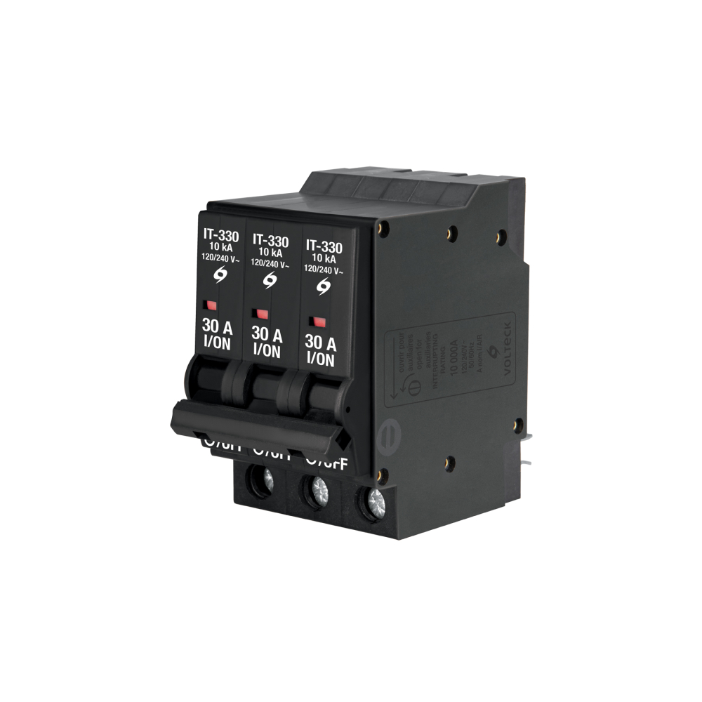 Interruptor de 3 polos 30A, enchufable, VOLTECK IT-330