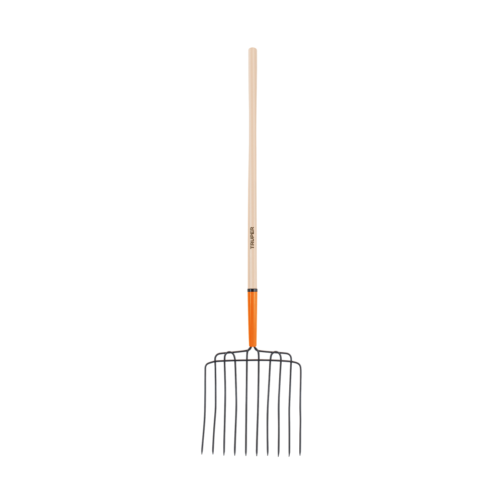 Bieldo para estiércol 10 dientes, mgo largo 48', cab/soldada BPJ-10L