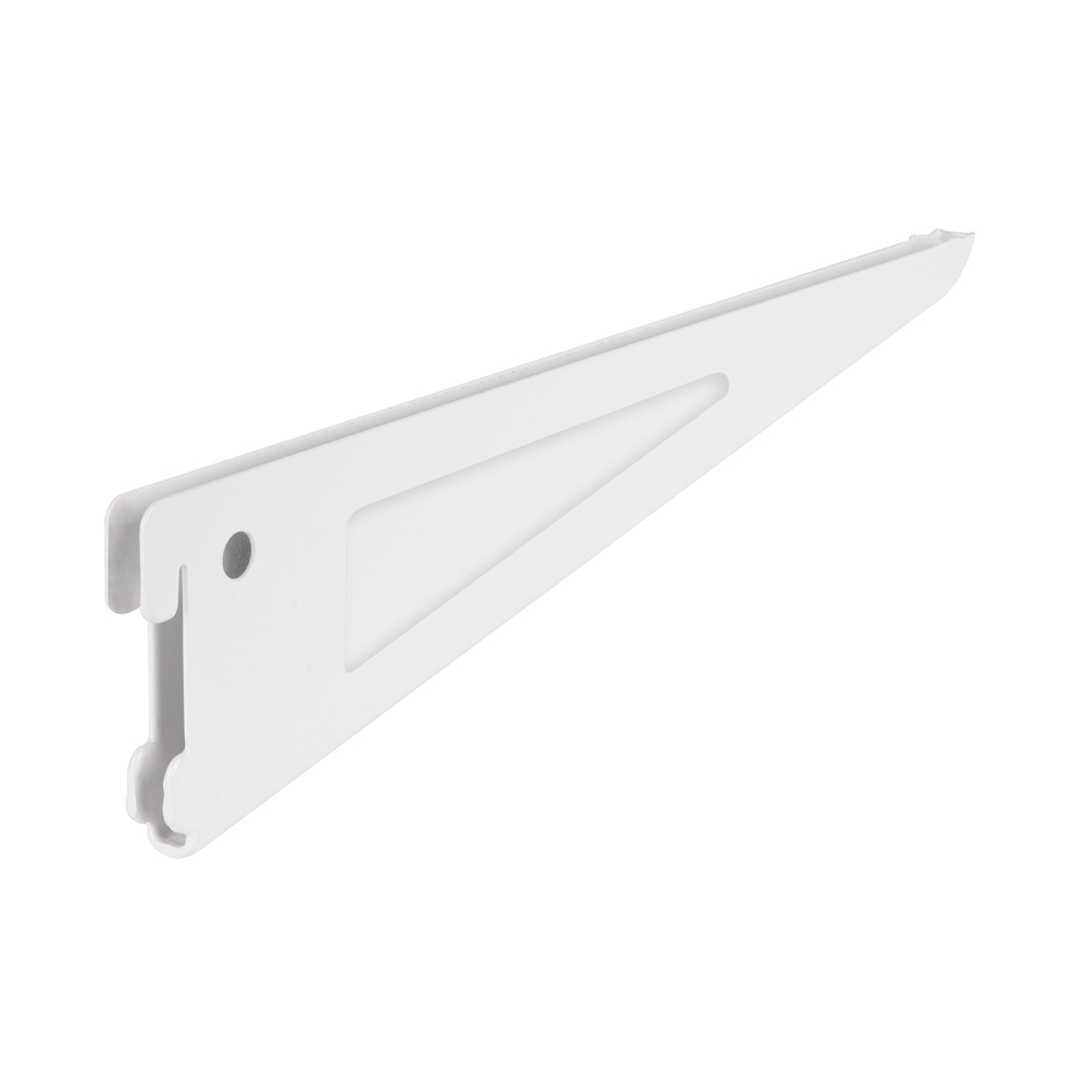 Ménsula plana blanca para cremallera doble, 27cm, FIERO SOMO-10MD