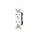 Contacto dúplex, cara de chino, Standard, blanco, Volteck CODO-CHSB