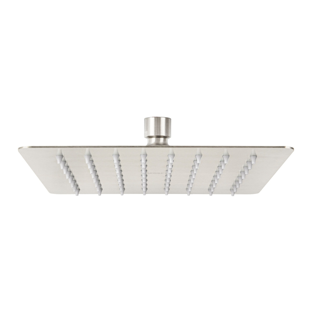 Regadera cuadrada 8', acero inox, sin brazo, satín, Túbig R-415SN