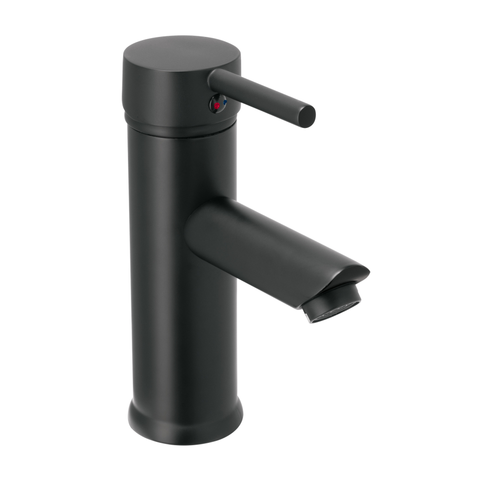Monomando corto negro para lavabo, Foset Tubig TBM-46M