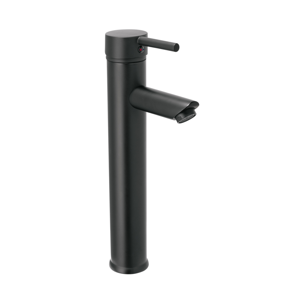 Monomando alto negro para lavabo, Foset Tubig TBM-47M