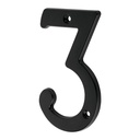 Número 3 de latón sólido 4', negro,  HERMEX NUCH-3N