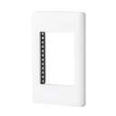 Placa blanca de 1 ventana 3 módulos, línea Lisboa, Volteck PPTR-LB