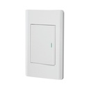 Placa armada blanca 1 interruptor 3 módulos, Lisboa, Volteck PA-APSE3-LB