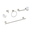Juego de 6 accesorios para baño acabado satín, Foset Tubig TBA-7000N