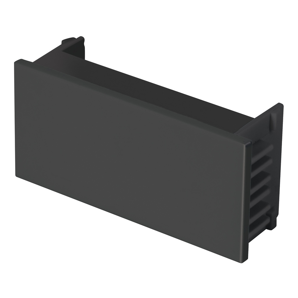 Tapón ciego, 1 módulo, línea Española, color negro, Volteck TA-EN