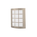 Arbotante decorativo de LED 15 W acero inoxidable luz cálida ARB-003L