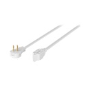 Extensión eléctrica doméstica 6 m clavija plana, blanca ED-6B