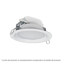 Luminario LED empotrado redondo de 5 W, luz cálida, Volteck EMP-100LC