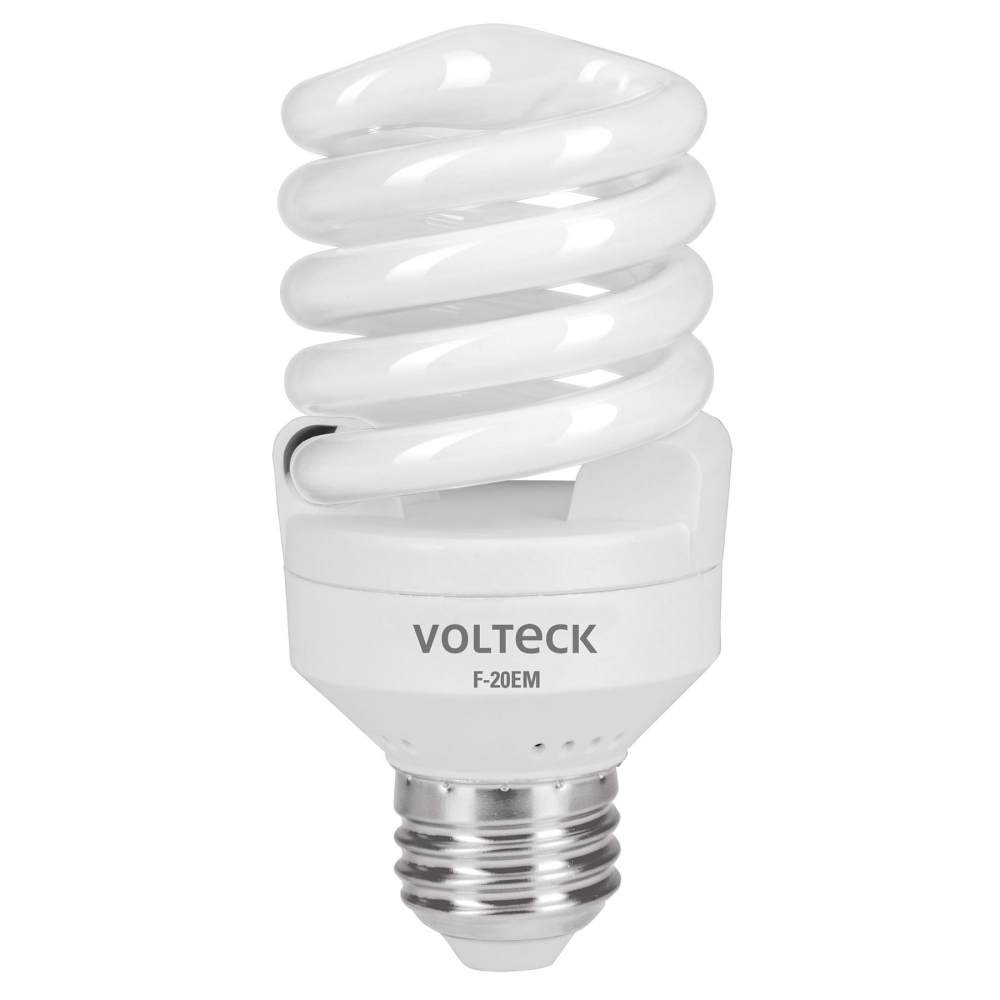Lámpara espiral mini T2 20 W luz de día en blíster, Volteck F-20EM